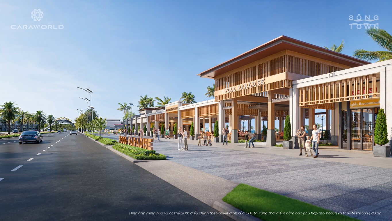 Food Court đa quốc tế - Sông Town CaraWorld